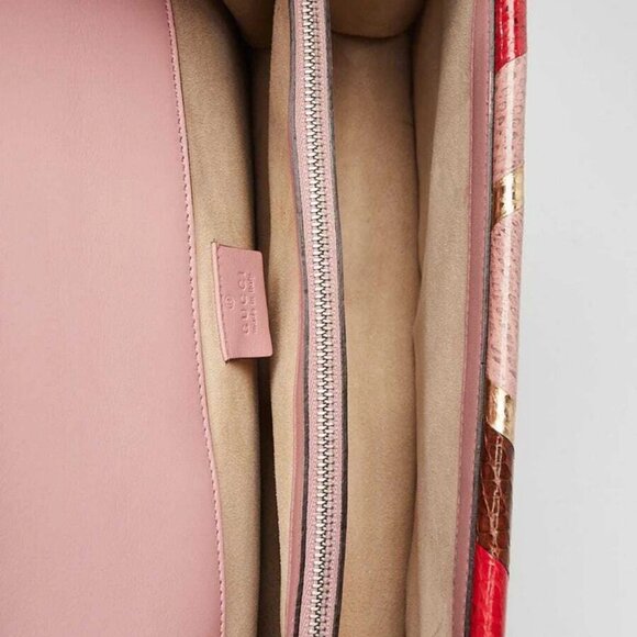 Gucci Pink Multicolor Ayers Snake Small Dionysus Small Shoulder Bag - Picture 8 of 12
